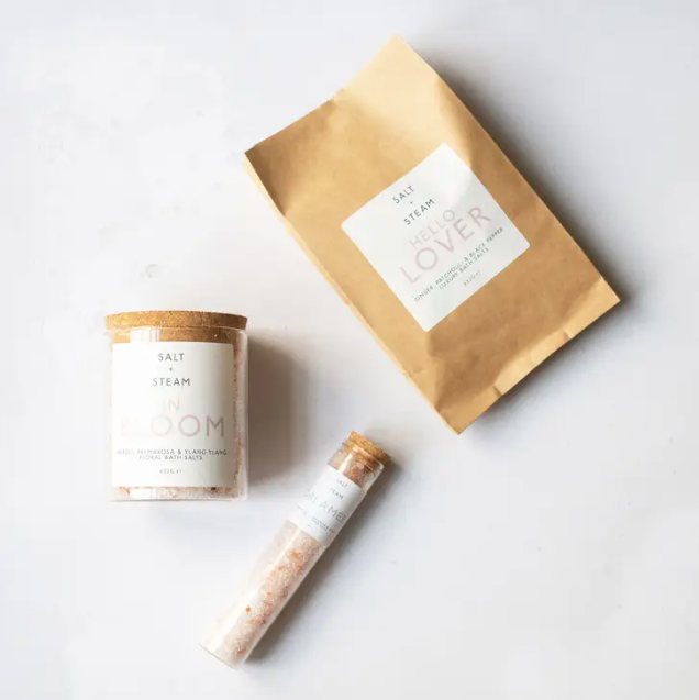 Bath Salts from Salt + Steam  in a test tube